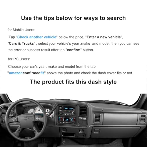 Dash Cover for Chevy Suburban