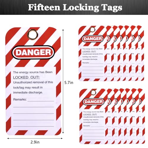 Yqlbgprj AQGS02 Lockout Tagout Kit,Lock Out Tag Out Kits Electrical,Lock Out Tag Out,Group Lockout Hasps,Loto Tags,Lockout Tagout Locks,Lockout Tags,Lock Out Tag Out Padlocks,Electrical Switch Safety Lockout Kit thumb #1