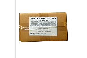 Afrimports African Shea Butter, 100% Natural from West Africa, White, 5 lbs.