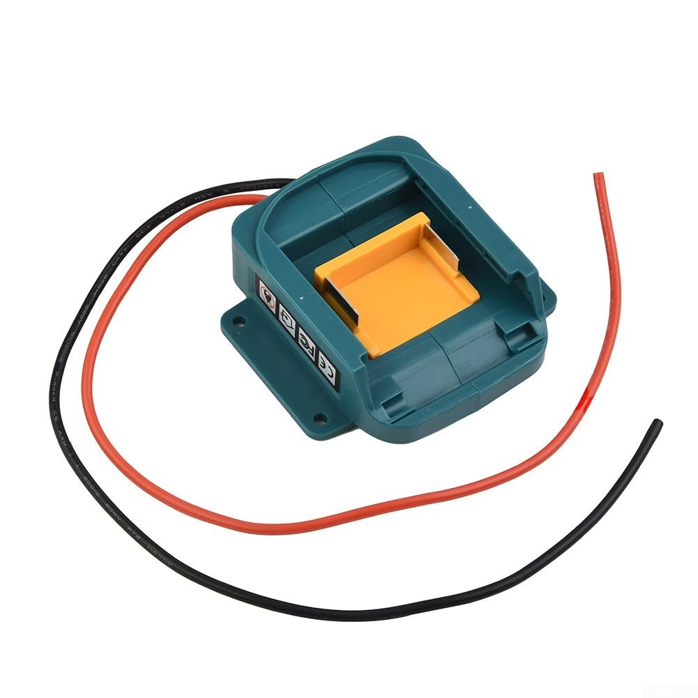 1 adattatore per batterie agli ioni di litio da 18 V, connettore per montaggio di alimentazione con cavi 14AWG da 15", compatibile con modelli BL1830, BL1840, BL1850, BL1860,