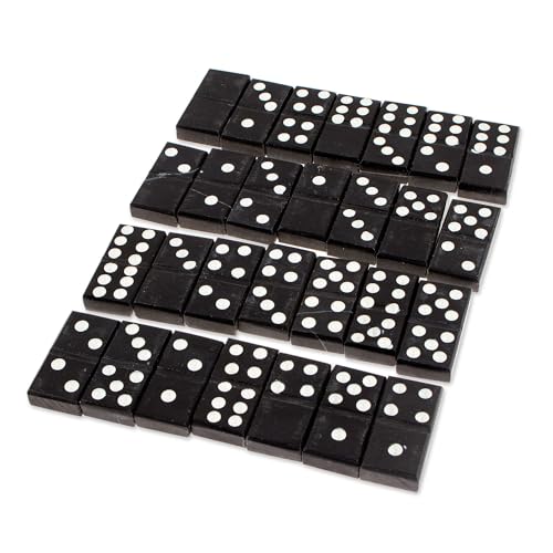 Set de Dominó Artesanal de Mármol Novica miniatura 2