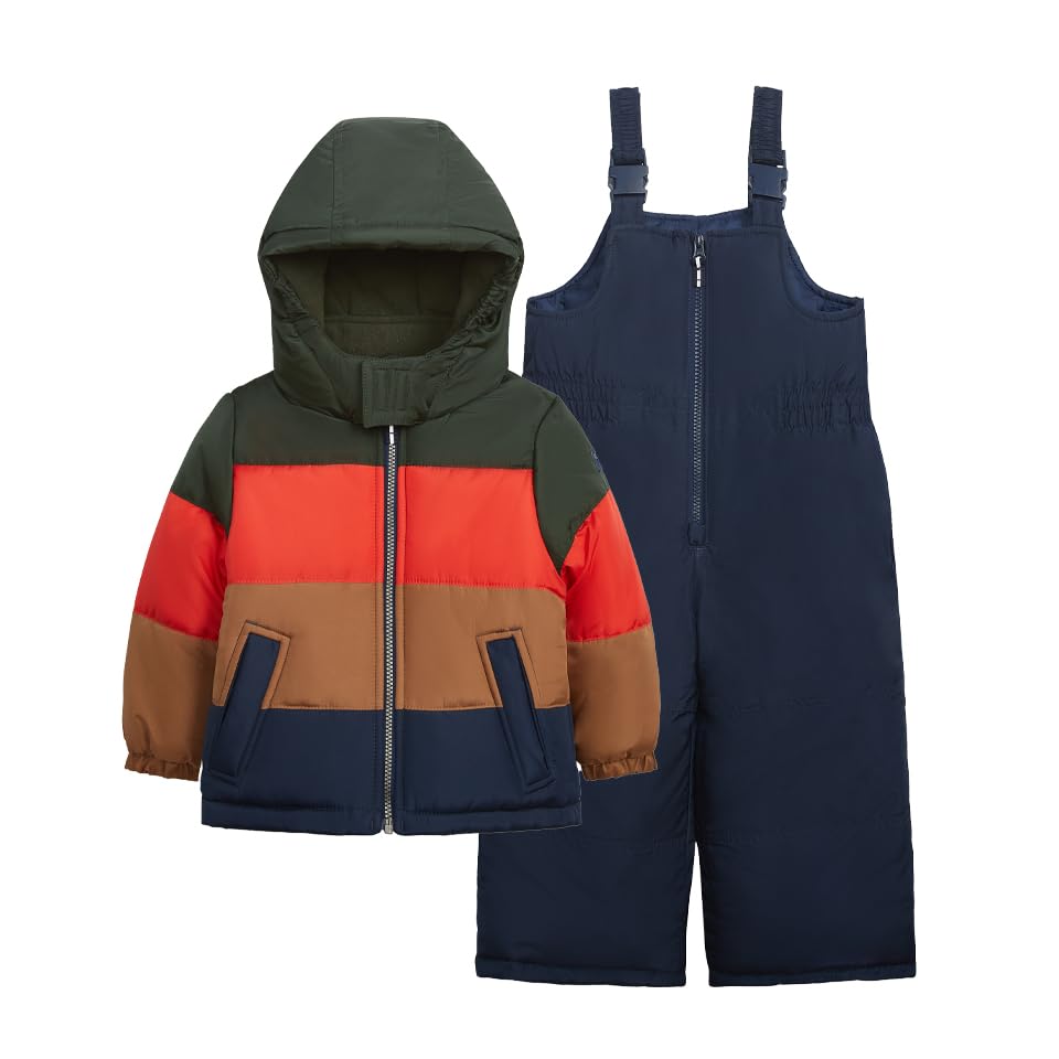 OshKosh B'Gosh Boys' Ski Jacket and Snowbib Snowsuit Set