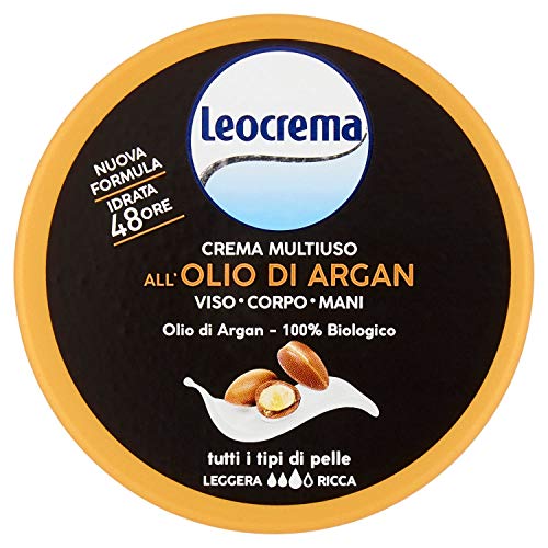 Preisvergleich Produktbild Leocrema Mehrzweckcreme für Gesicht, Körper, Hände mit Arganöl, 150 ml