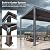 PURPLE LEAF Louvered Pergola 12' × 20' Outdoor Hardtop Gazebo Sun Shade with Adjustable Canopy Patio Aluminum Retractable Roof for Outside Deck Backyard Pavilion Bronze