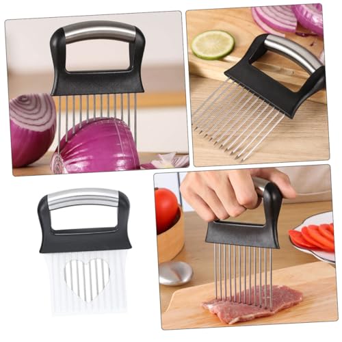 Sujeta Cebolla de Acero Inoxidable con Mango Antideslizante miniatura 4