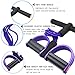 FateFan Multifunction Tension Rope, 6-Tube Elastic Yoga Pedal Puller Resistance Band, Natural Latex Tension Rope Fitness Equipment, for Abdomen/Waist/Arm/Leg Stretching Slimming Training (Purple)