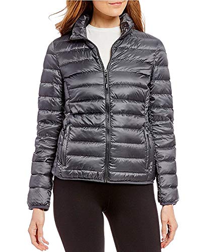 TUMIPAX Women's Clairmont Packable Travel Puffer Jacket (Grey, Small)