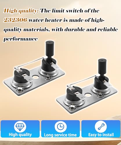 Image of 2Pcs 232306 RV Water Heater Thermostat Switch Fits for Suburban SW10DE | SW12DE SW6DE,120V T-Stat /Limit RV Water Heater Parts