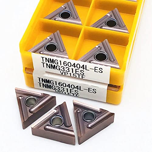 10 piezas Puntas de Carburo TNMG160404R para Torno miniatura 5