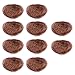 Hemoton 10 Pcs Natural Rattan Birds Nest Crafts Handmade Dry Natural Birds Nest Bird House for Outside Garden Yard Home Party Wedding Decor
