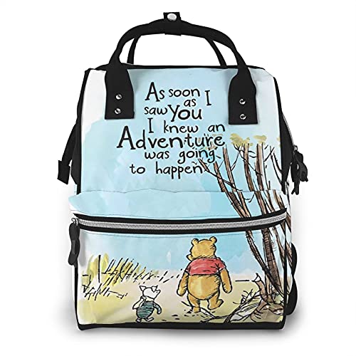 Image of Ichika Nakano Cute Diaper Bag Cartoon Diaper Bag Backpack Bear Mom Waterproof Large Nappy Bags for Women