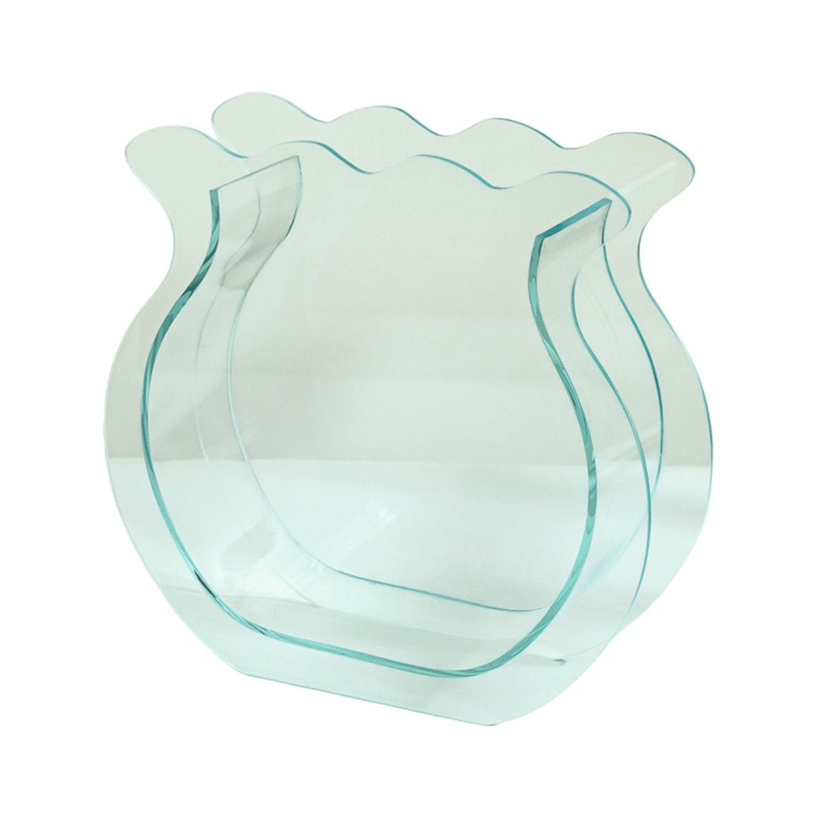 ZEPFJHE Modern Clear Acrylic Fish Tanks Vases Flower Arrangement Container for Home Offices Wedding Centerpieces Decors Gift Clear Flower Vase