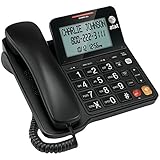 AT&T CL2940 Corded Phone with Speakerphone, Extra-Large Tilt Display/Buttons, Caller ID/Call Waiting...