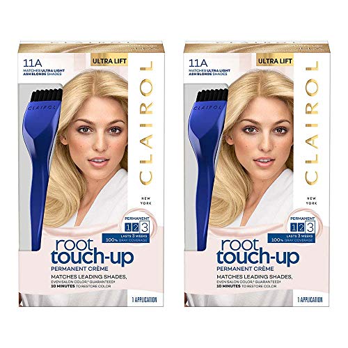 Clairol Root Touch-Up Permanent Hair Color Creme, 11AA Ash Blonde, 2 Count