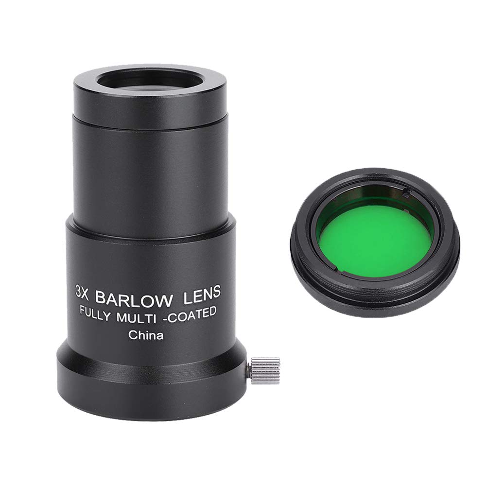 Buy Barlow Lenses 3X,1.25 Inch 3X Barlow Lens & Green Moon Filter Kit
