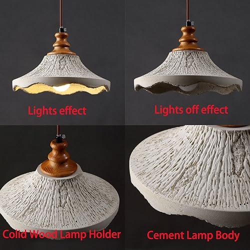 Lampe suspendue industrielle en ciment de haute qualité esthétique