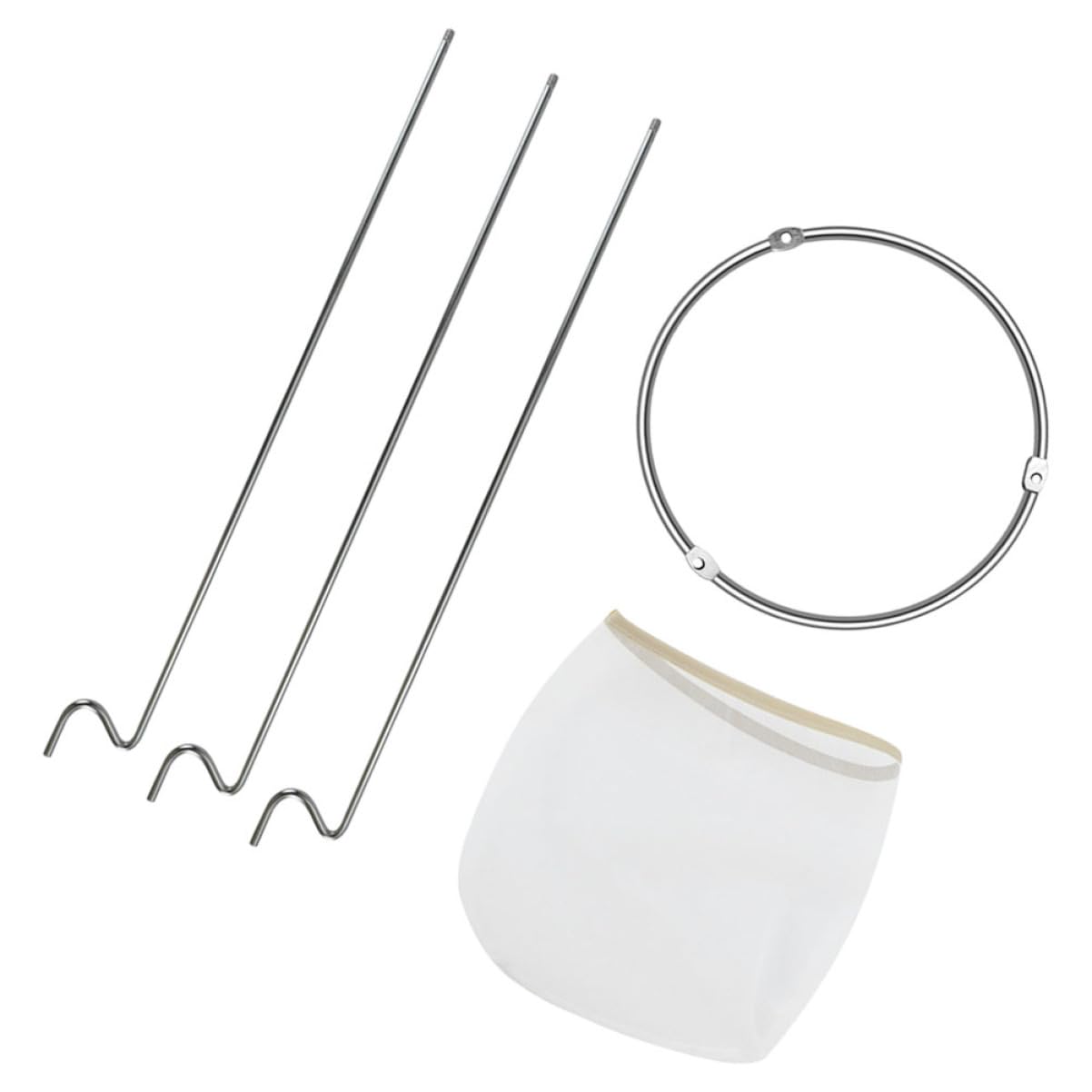 VOSAREA 1Set Jam Straining with Sieve Stand Filter Bag for Juice Straining Multi Purpose Kitchen Tool for Cooking Wine Making and Juicing Fruits Fine Mesh Design