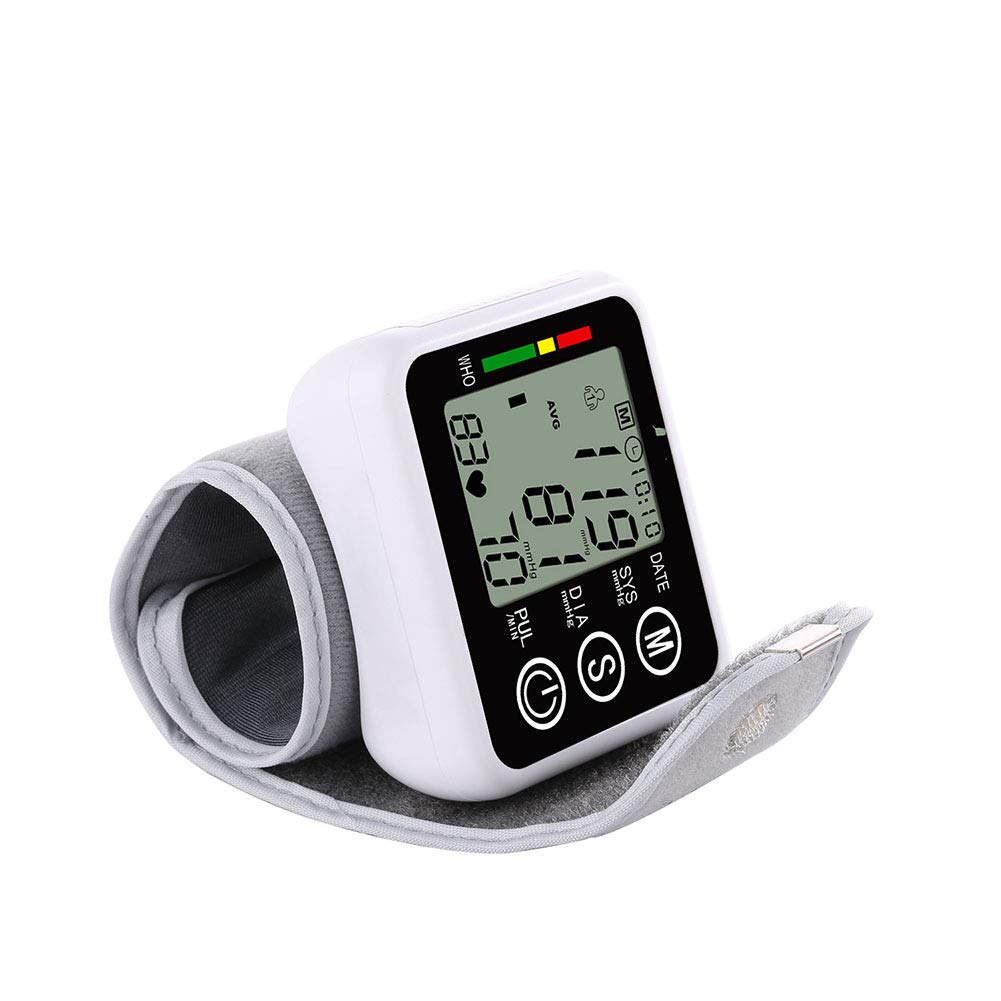 Ciśnieniomierz na nadgarstek, cyfrowy wyświetlacz tonometru LCD Automatyczny miernik do użytku domowego, inteligentny adapter monitora Tester BP Przyrząd do pomiaru maszyny Typ domu Automatyczny duż