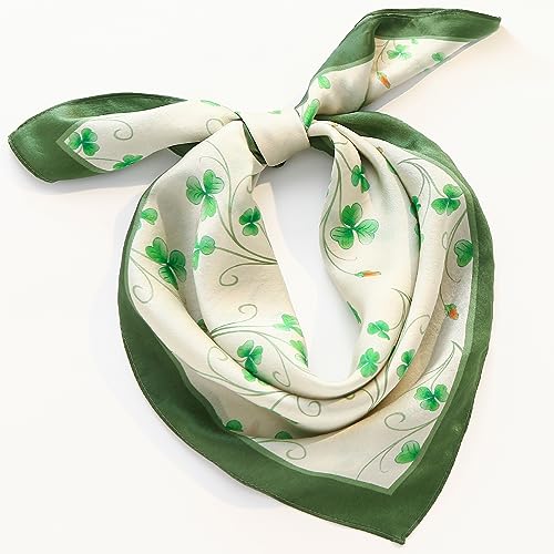 Pure Mulberry Silk Light weight Hair Scarf 27" Neckerchief Printed Women's Head Scarf Wraps With Gift Packed3