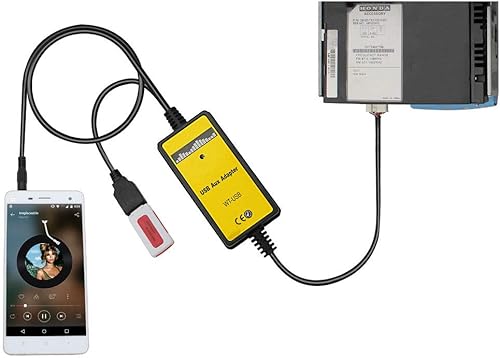 Yomikoo Adaptador USB AUX, convertidor de CD de coche a USB AUX para Honda Civic 2006-2010 Accord 2003-2011 Pilot 2006-2011 CRV 2005-2011 Odyssey