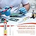 Treela 4 Set 8341 No Clean Solder Flux Paste 10cc Tacky Solder Flux Syringe 40ml Pneumatic Dispenser with Plunger and Dispensing Tip for Electronics Soldering PCB IC Cellphone CPU LED Bga Repairing