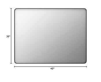 Amazon.com: JISOSO Black Bathroom Mirror 40X36 Inch, Black