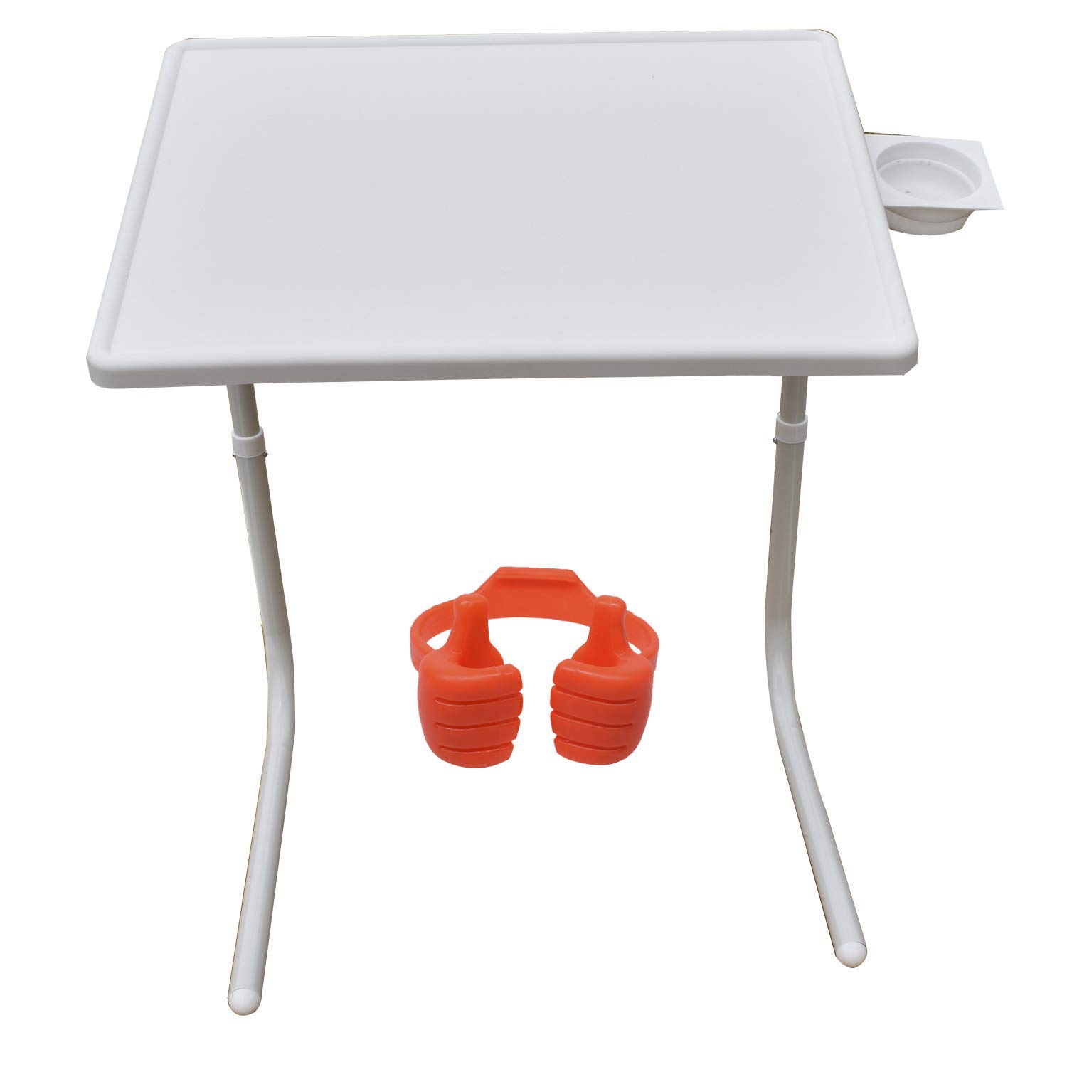 GRAPHITOS Table Multi Purpose Foldable and Hight Adjustable Utility Table for Laptop, Dinner, Study with Cup Holder (with Mobile Stand Color May be Vary)