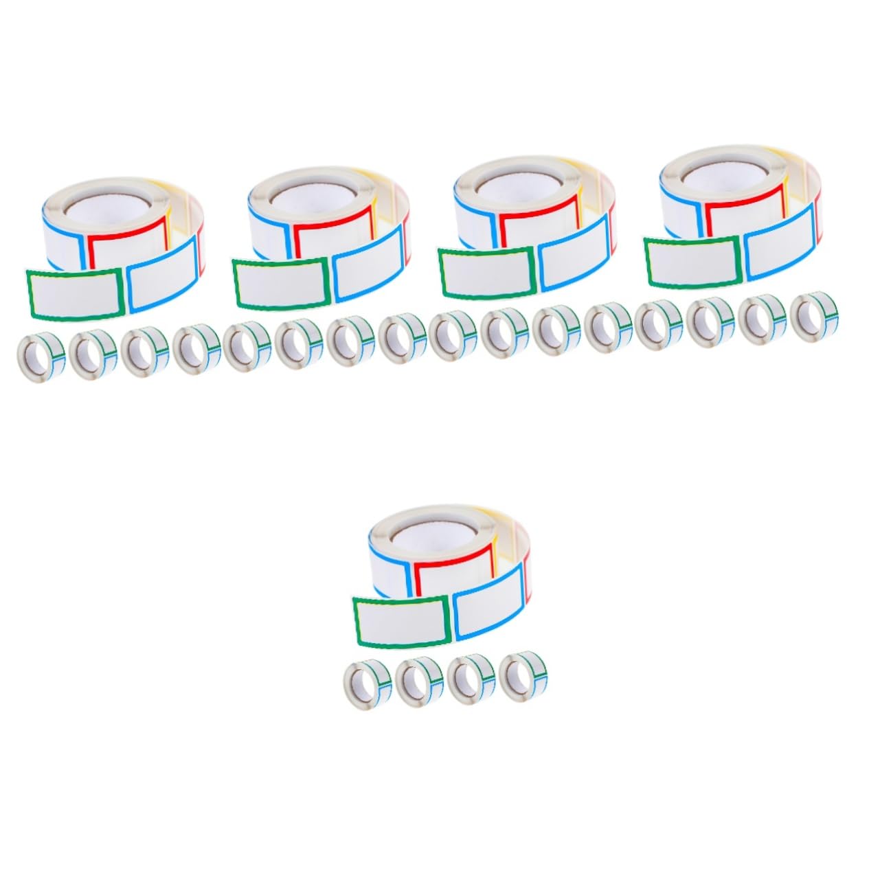 Operitacx 5 Sätze Selbstklebende Etiketten Für Flaschen Bunte Leere Aufkleber Für Diy Beschriftungen Für Gewürzgläser Vorratsdosen Und Kreative Projekte 5 Rollen * 5
