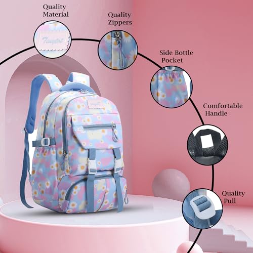 Image of Tinytot 30 Litre, Stylish & Trendy Water Resistant High Storage Multi-purpose School Backpack College Bag Travel Standard Backpack Bag For Boys & Girls, 2nd Standard Onward, 19 Inch