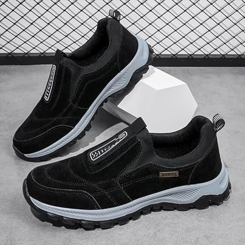 Ideacloth Shoes for Men, Comfort Orthopedic Non Slip Hiking Walking Loafers, Arch Support, Outdoorshoes2