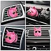 French Bulldog Sunglasses Aromatherapy Essential Oil Diffuser, Pink Gypsum Air Freshener Vent Clip Locket Car Oil Diffuser Air Vent Decorations for Car, Living Room, Office #3