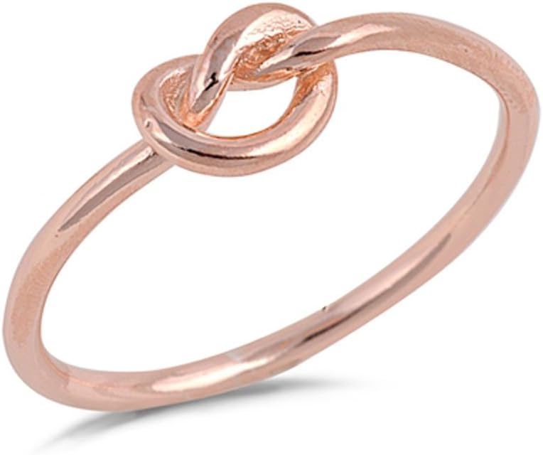 CHOOSE YOUR COLOR Sterling Silver Knot Ring