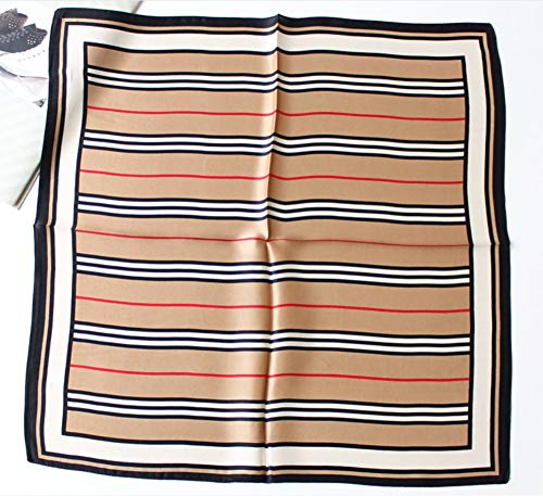 JERLA Women's Men's Small Square 100% Real Mulberry Silk satin Scarfs Hair head face scarf 21" x 21"4