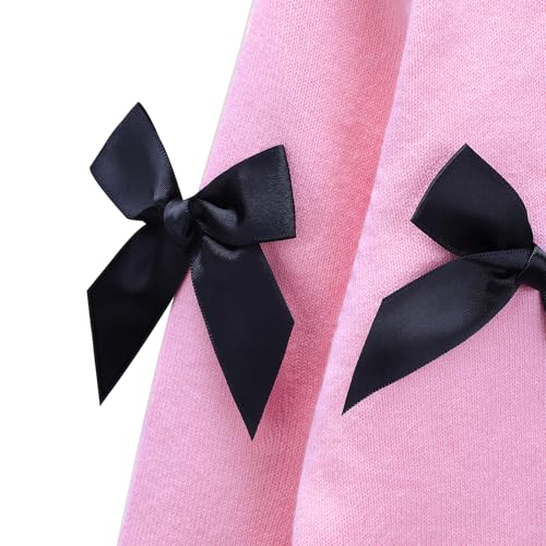 Danny D Girl' s Bow Crew Neck Pullover Sweaters Girl Children Long Sleeve Knitted Sweater3