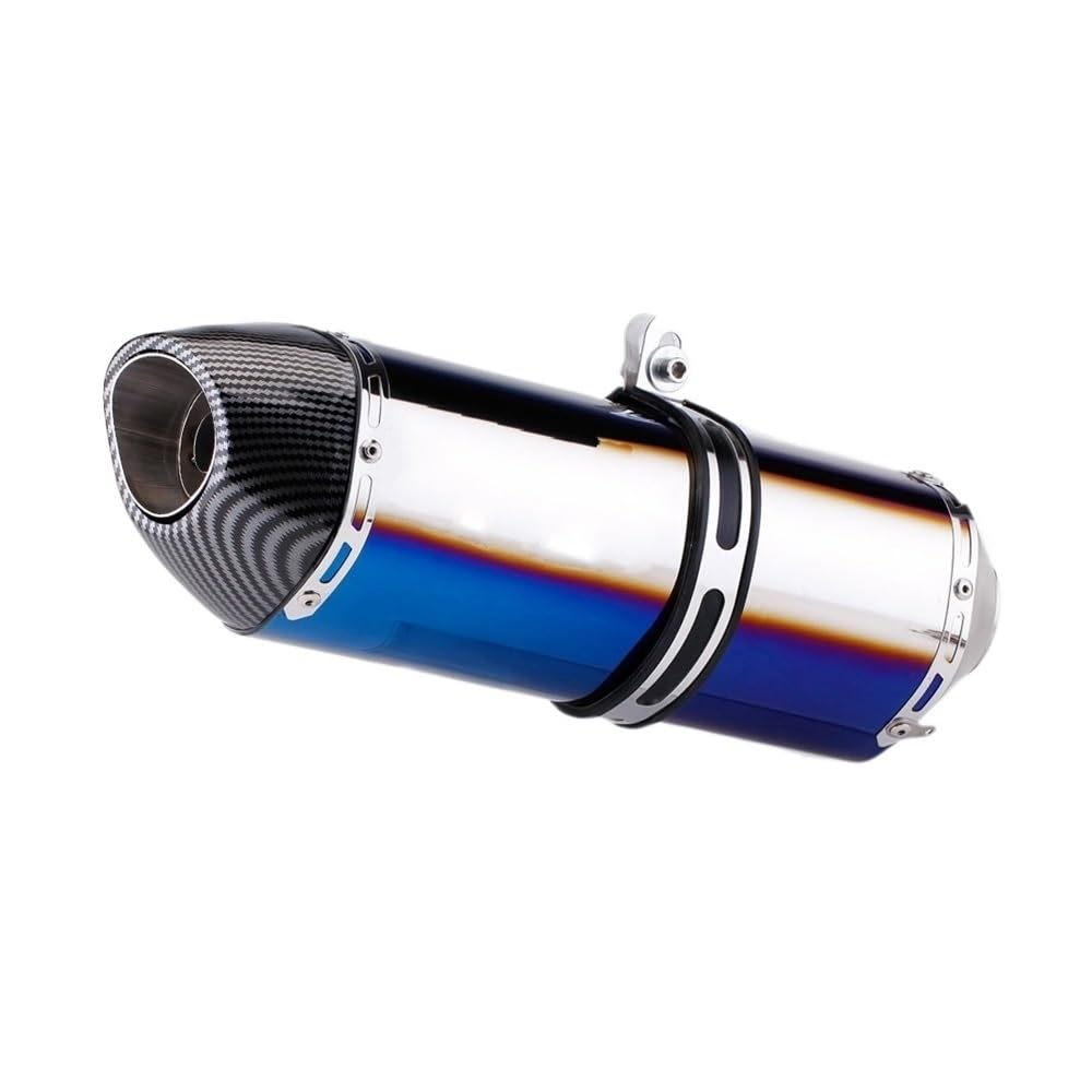 Exhaust System Muffler 51mm Universal Motorcycle For Yoshimura R77 Modified Exhaust Pipe Db Killer Silencer For Pcx 125 150 C650gt Tmx530 Cb500 Motorcycle Exhaust Silencer (Color : Silver.)