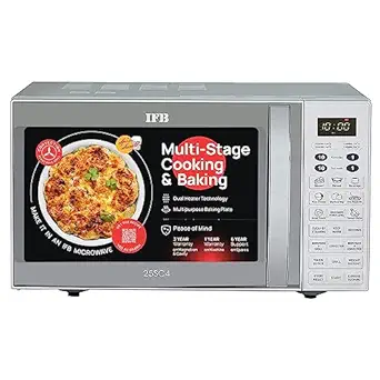 IFB 25 L Convection Microwave Oven (25SC4, Metallic Silver, With Starter Kit)