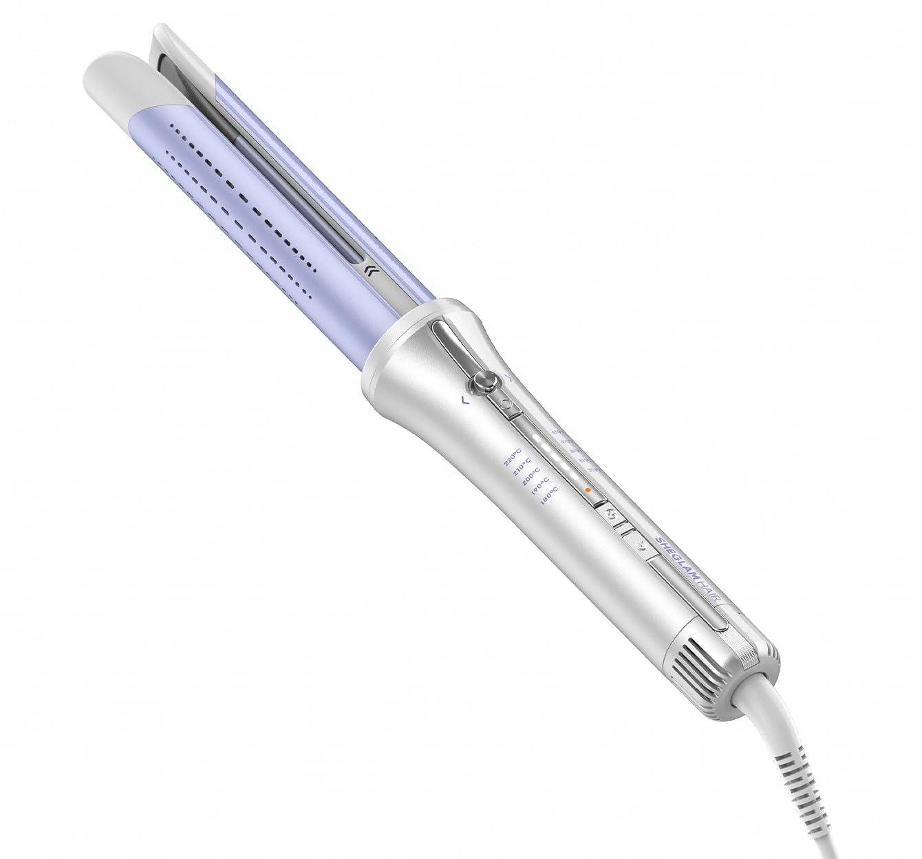 SHEGLAM 25mm Rizador Automático One Touch con Aire Frío – Rizos de Larga Duración para Estilos Bounce u Ondulados, Bajo Riesgo de Quemaduras, Calentamiento Rápido para Cabello de Medio a Largo (25mm) - 1