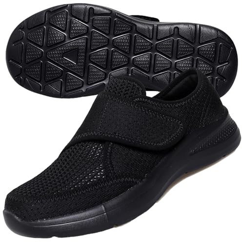 AEHO Zapatos Ortopédicos para Juanetes y Diabetes Mujer, Negro, 38 EU