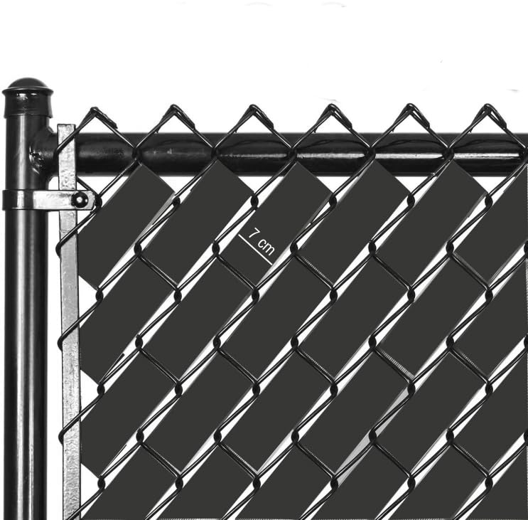 PanKor Panel Çit Kapatma Bantları - Yüksek Güvenlik ve Gizlilik için Dayanıklı, Estetik Koruma Çözümü - Toz, Rüzgar ve Ses Engelleyici, Kolay Montajlı - 50 metre (Antrasit, 7cm)