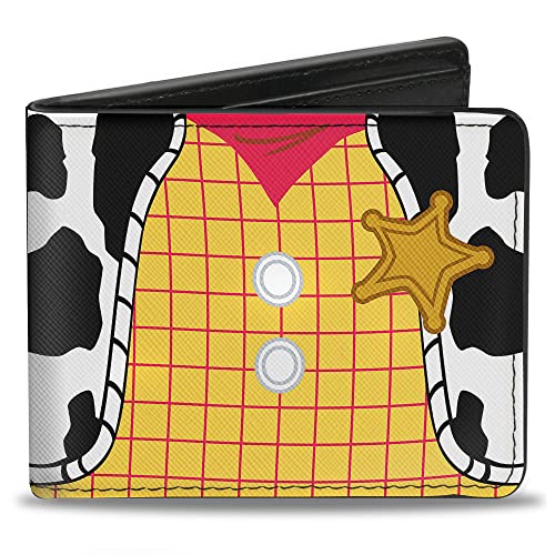 Buckle-Down Men's Toy Story Woody's Chest Close-up, Multicolor, Standard Size