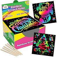 ZMLM 165 Rainbow Scratch Paper Art Crafts Mini Notes Stocking Stuffers for Kids Gifts 4 5 6 7 8 9 10 Years Old Girls Boys Students Teens Classroom Prizes School Supplies Birthday Party Toy Activity