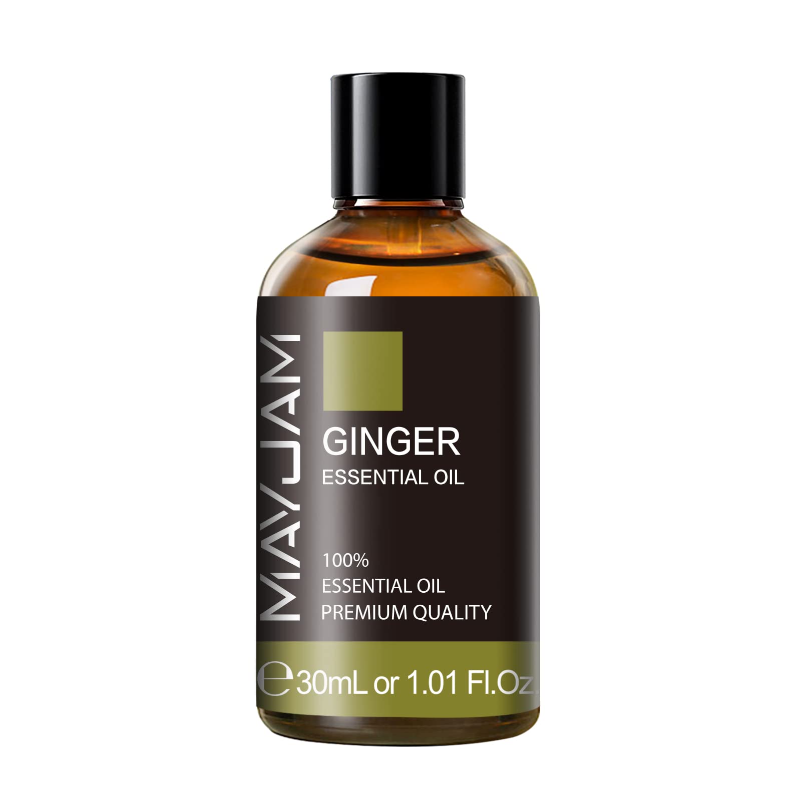 Ginger Essential Oil 30ML/1.01FL.OZ, MAYJAM Premium Ginger Oil Essential Oils with Glass Dropper, Great for Aromatherapy Diffuser and Candle Making