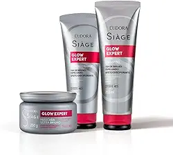 Eudora Kit Siàge Glow Expert: Shampoo 250ml + Condicionador 200ml + Máscara Capilar 250g