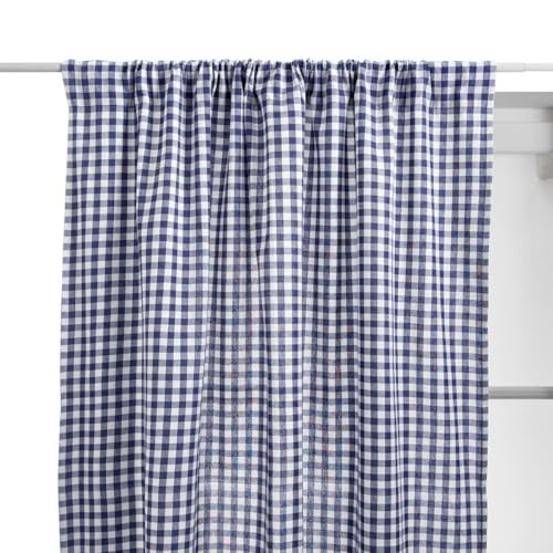 Atmosphera - Rideau Groove 260x140cm Vichy Bleu Navy