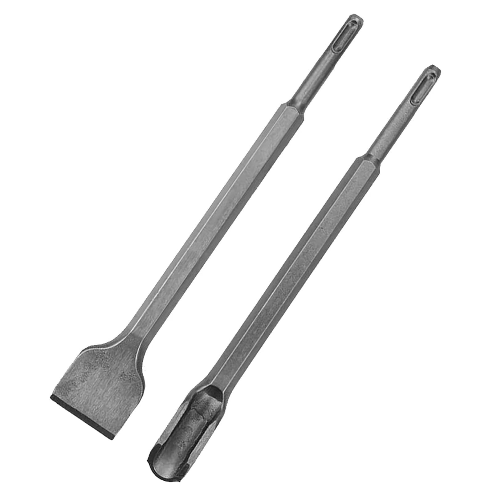 Set di Scalpelli 5 Pezzi Gambo Martello Trapano Punta scanalatura scalpello Piatto muratura Strumenti Set for la Lavorazione del Legno Cemento Muro Roccia