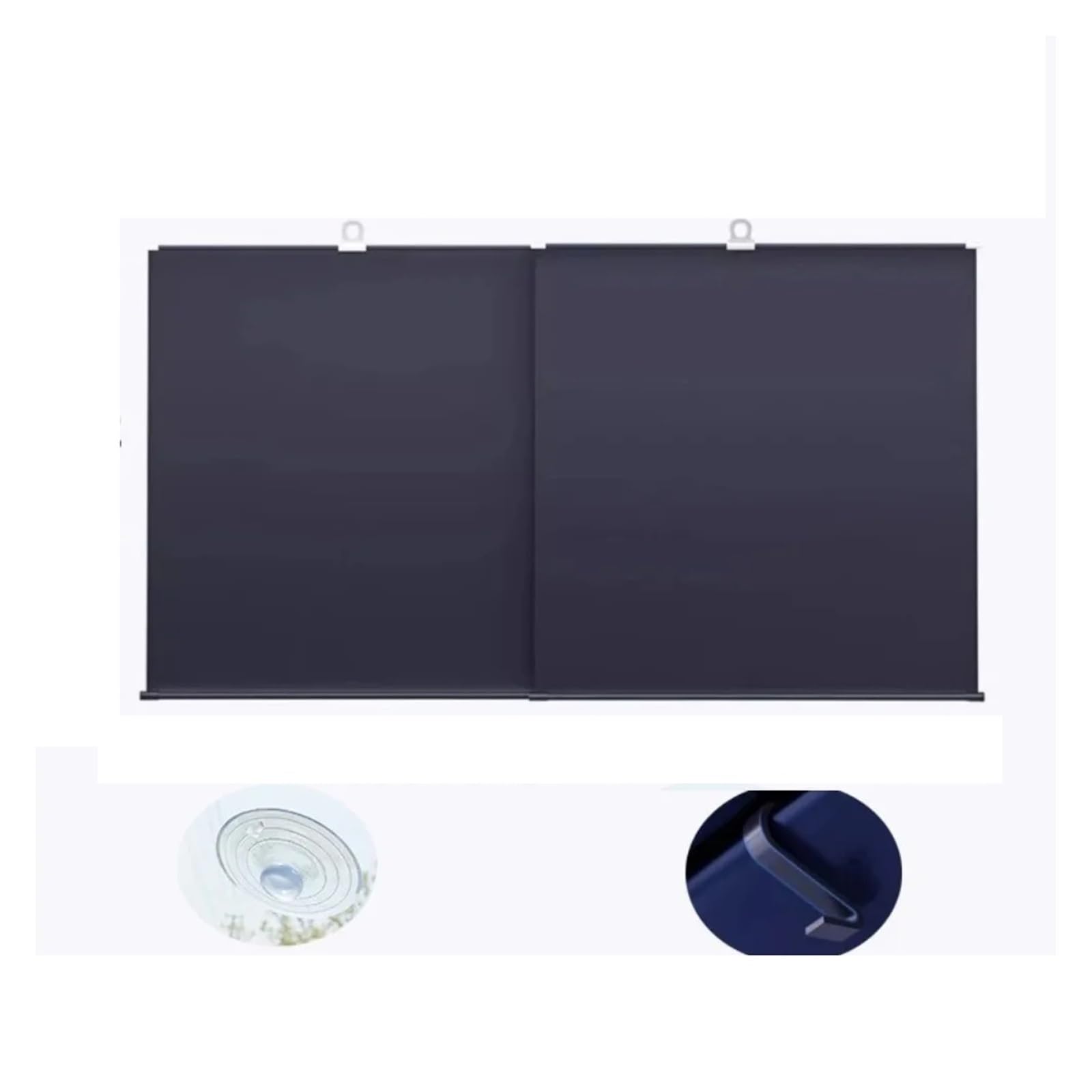 Coche Sun Shade Parasol Retráctil Doble Barra para Parabrisas Automóvil con Aislamiento UV Ganchos Y Ventosas Parte Delantera Ventosas Que Bloquean Los Rayos UV Parasoles Coche