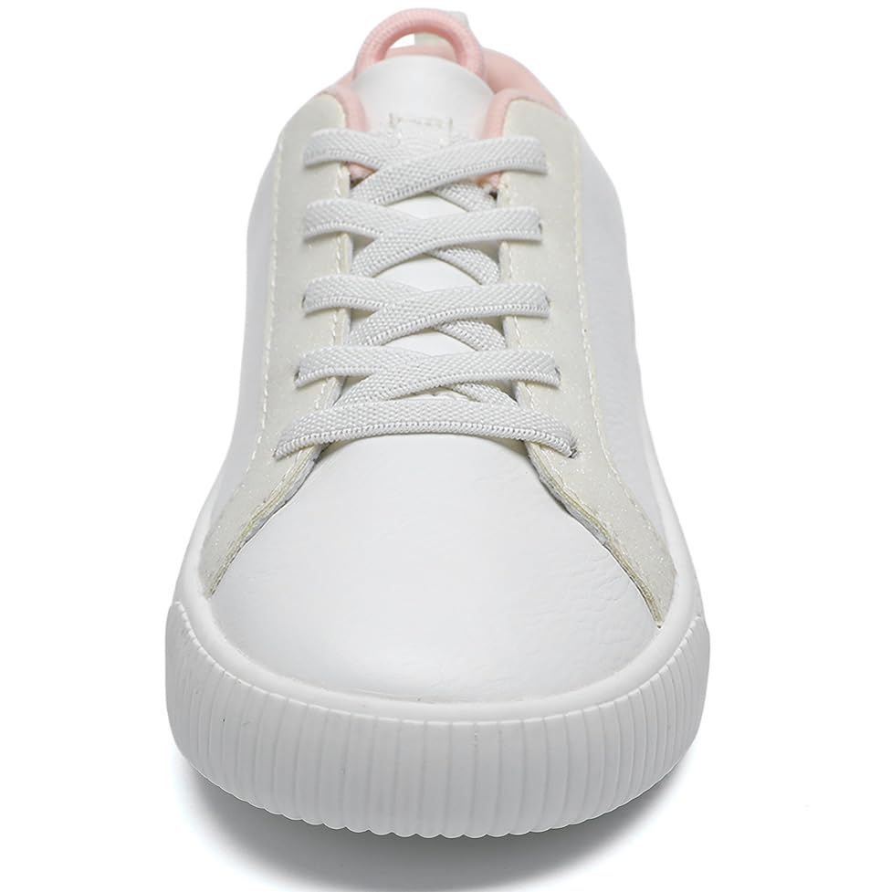 HOMEHOT Girls Sneaker Slip on Shoes for Girls White (Toddler/Little Kid/Big Kid)2