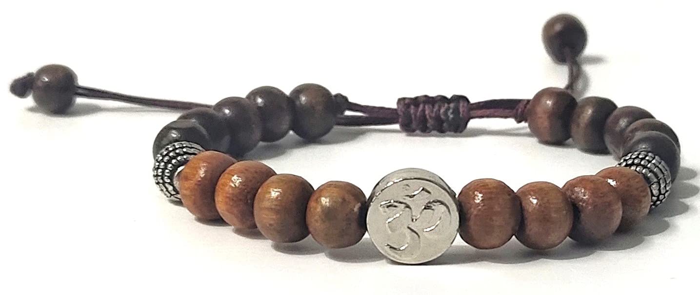 Saffron Shades Designer Rakhi Beaded Bracelet For Brother Om & Wooden Beads | Stylish And Elegant | Greeting Card, Roli,Moli Chawal, Message Card & Gift Potli For Mens (B09C4L23H6) Amazon Price History, Amazon Price Tracker