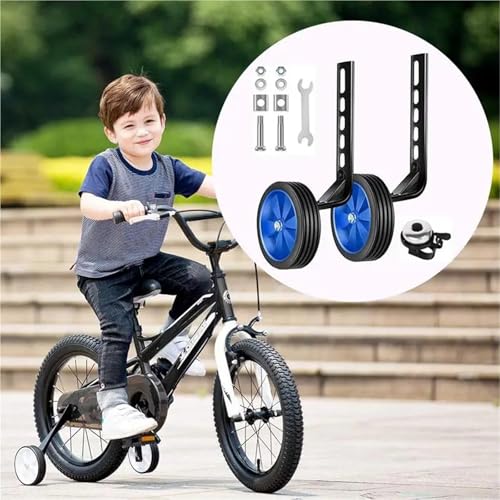 Ruedas auxiliares para bicicleta de 20 pulgadas, ruedas de entrenamiento para bicicletas de 12 a 20 pulgadas, resistentes para tierra (rojo, 1 par) miniatura 5