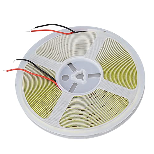 COB LED St Light 10m 110LM 252 Lamp Beads Cuttable Flexible Self Adhesive COB LED Tape Light 6000K White Light Backing the Tape Light for Installation in home. P COB LED St